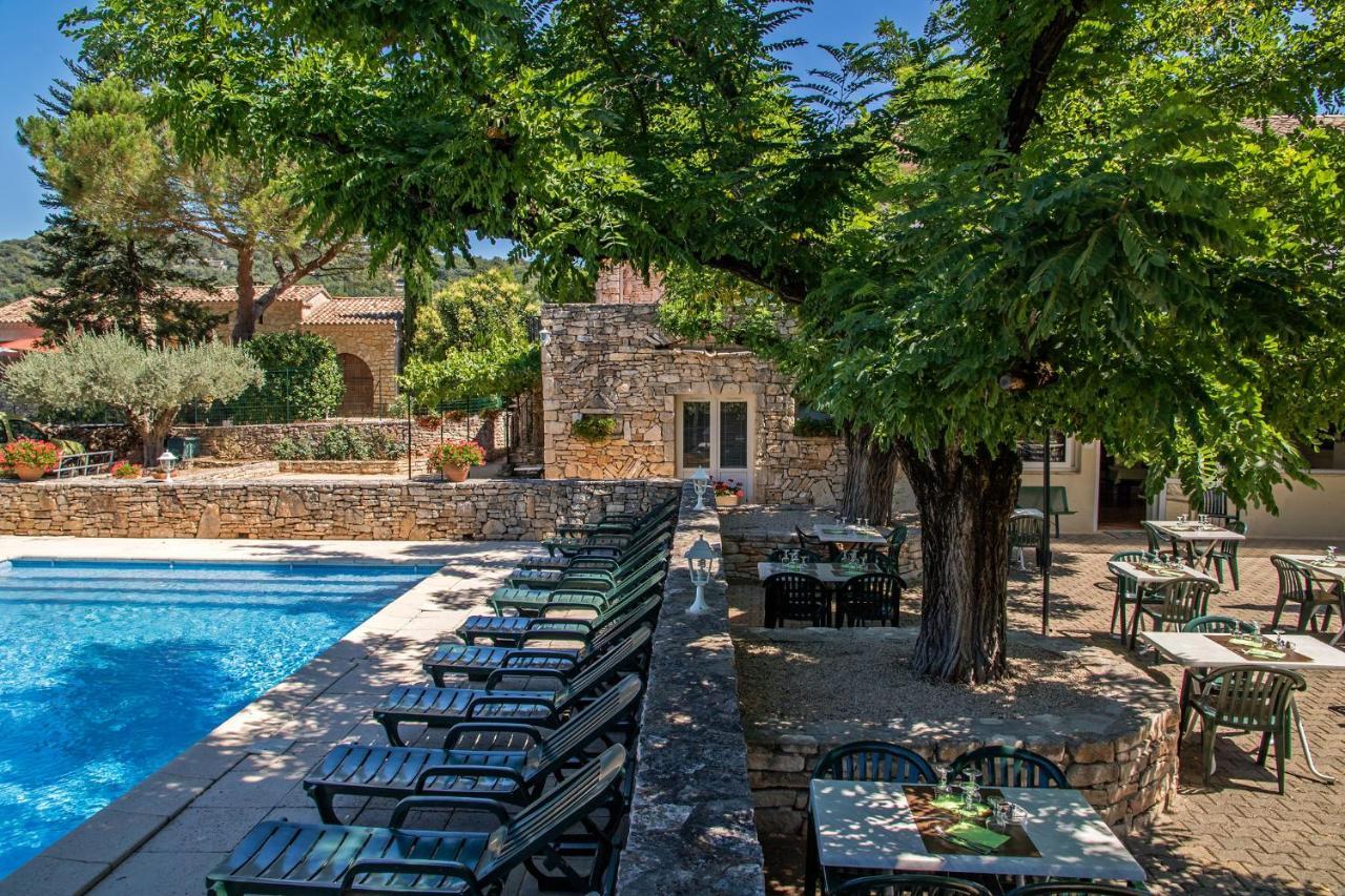 Logis Hotel Restaurant L'Escarbille Saint-Martin-dʼArdèche Exterior foto